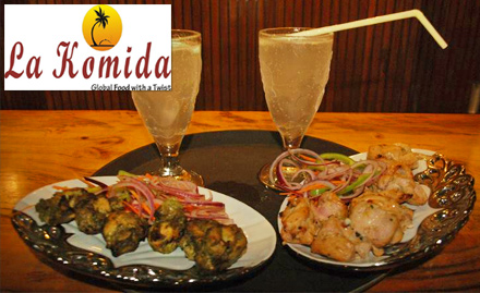 La Komida Prince Anwar Shah Road - BOGO offer on beverages! Also, get 15% off on food bill.
