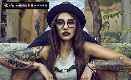 Black Butterfly Tattoo Collective Beck Bagan - Get 50% off permanent tattoo!