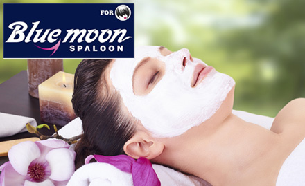 Blue Moon Spaloon Bodakdev - Upto 63% off on keratin treatment, hair spa, rebonding & more!