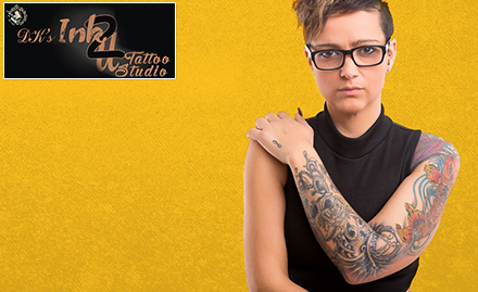 DKs Ink 2 U Tattoo Studio Thane West - Complimentary 1 sq inch permanent tattoo!