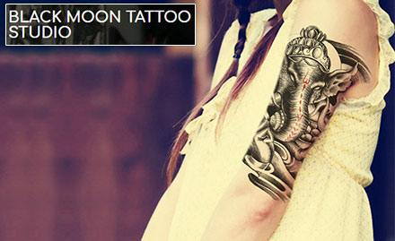 Black Moon Tattoo Studio Vidyaranyapura - Get first sq inch of permanent tattoo absolutely free! 