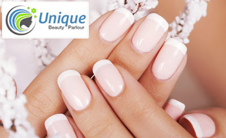 Unique Beauty Parlour Janakpuri - Get French gel nail extension at just Rs 899!