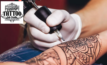 Vintage Tattoo Ink Studio Vashi - Get 50% off on permanent tattoo!