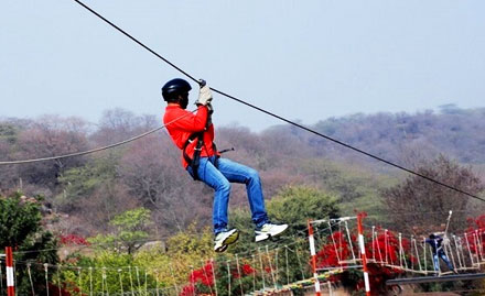 Jungle Adventure Retreat Sohna Road, Gurgaon - Get an adventurous day-out package at just Rs 870!