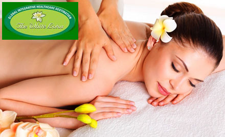 The White Lotus Nangloi - Pay Rs 750 for Ayurvedic body massage with herbal steam bath, shower & more !
