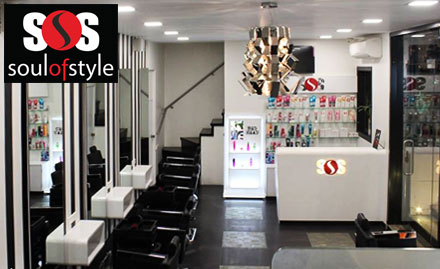 Soul of Style Salon & Spa Khar West - Get hair rebonding & haircut at just Rs 2900!