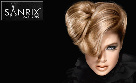 Sanrix Unisex Salon Paschim Vihar - Get global hair colour along with haircut & hair spa worth Rs 5999!