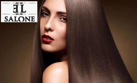 EL Salon Indirapuram, Ghaziabad - Rs 2499 for L'Oreal Hair Rebonding or Smoothing, haircut, hair spa, wash and conditioning any length!