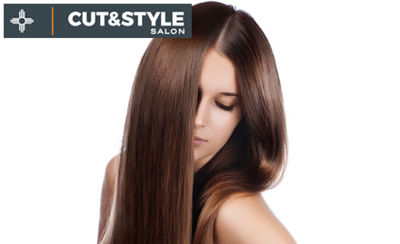 Cut & Style salon Sector 18 Noida - Time to spoil yourself ! Rs 3799 for Hair Keratin treatment or Smoothing any length.