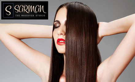 Sarman The Makeover Studio Sector 66, Gurgaon - Rs 2999 for Hair Rebonding or Smoothing, haircut, wash and conditioning !