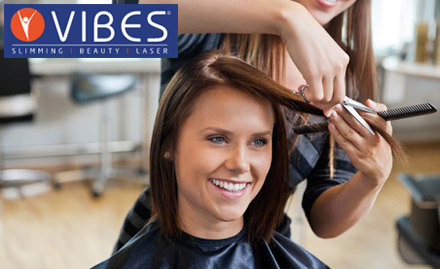 Vibes Health Care Limited Kaushalya Estate - Enjoy Hair Cut, Blow Dry ,Threading ,Clean-up and more!