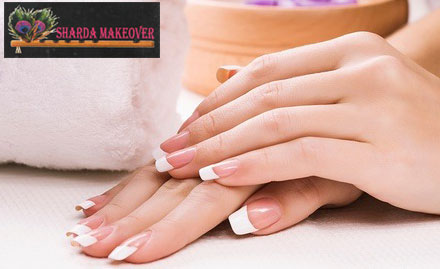 Sharda Makeover Dayanand Colony, Lajpat Nagar 4 - Get Permanent French nail extension in just Rs 999!