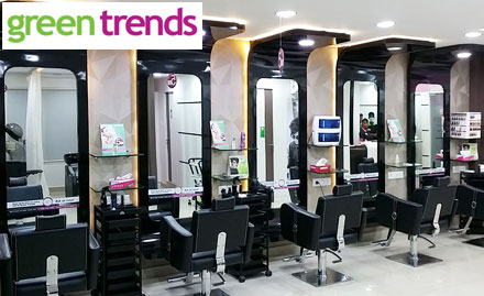Green Trends Hair & Style Salon deals in Laxmipuram, Guntur, reviews, best  offers, Coupons for Green Trends Hair & Style Salon, Laxmipuram | mydala