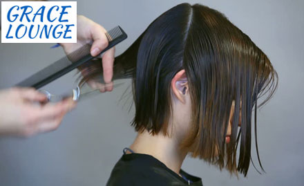 Grace Lounge Lajpat Nagar 2 - Rs 2499 for Smoothing or rebonding(any length, hair spa, Haircut and more