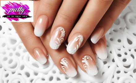 Pretty Nails & Looks Shahpur Jat - Get French nail extensions in just Rs 999 !