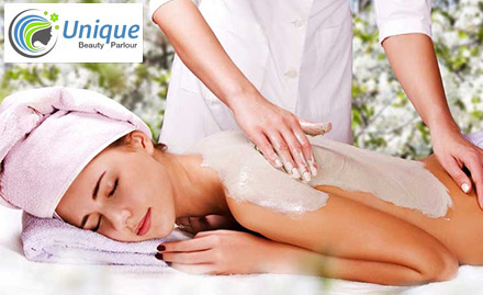Unique Beauty Parlour  - Rs 1099 for full body waxing, body bleach, body scrub and body pack