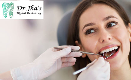 Dr Jha's Digital Dentistrry Indirapuram, Ghaziabad - Get 85% off on scaling, polishing & more at Dr Jha's Digital Dentistrry!