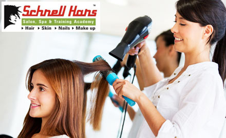 Schnell Hans Salons Spa & Training  Academy Malabar Hill - Get upto 30% off on Root touch up, fashion haircut, hair wash & more!
