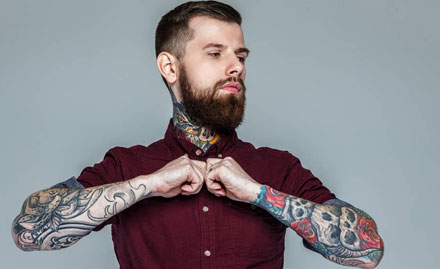 Believe Tattoo Connaught Place - Avail flat 75% off on all coloured & black white permanent tattoos!